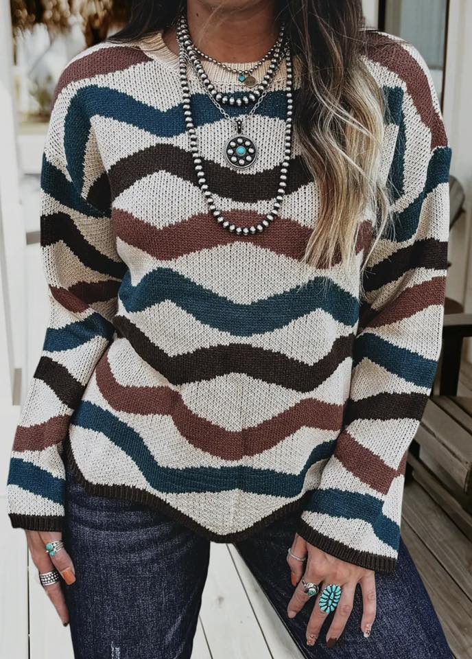 Retro western sweater--PREORDER